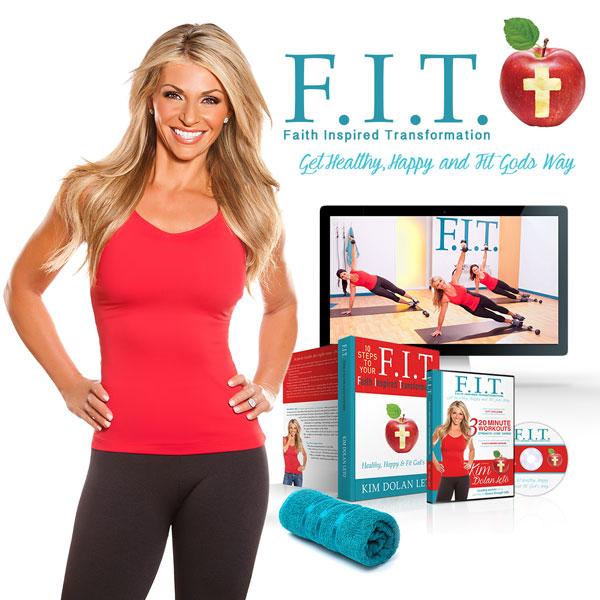 F.I.T. Faith Inspired Transformation Book and Workout Series by Kim Dolan Leto